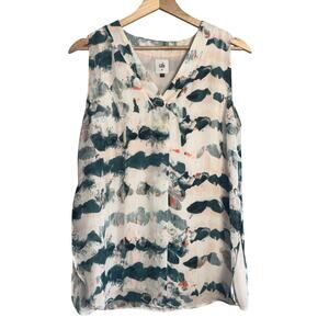 CAbi Gelato Watercolor Tunic Blouse Size XS Style 5035 Sleeveless Top